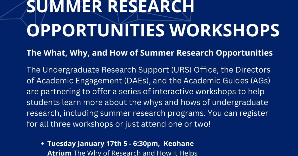 bu summer research opportunities